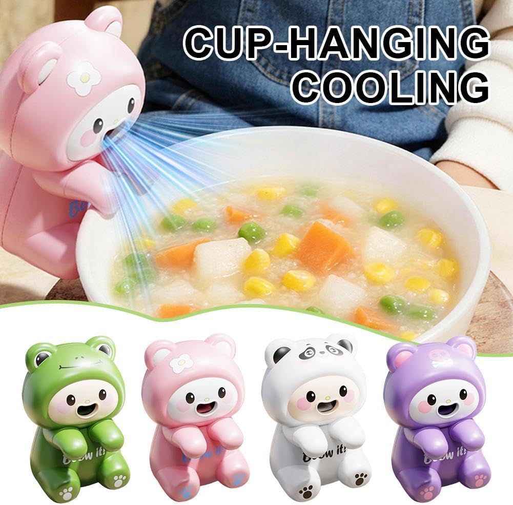 Cooling Clip-On Mini Fan for Cup & Bowl,Dinosaur Animal Fans Coffee Chiller