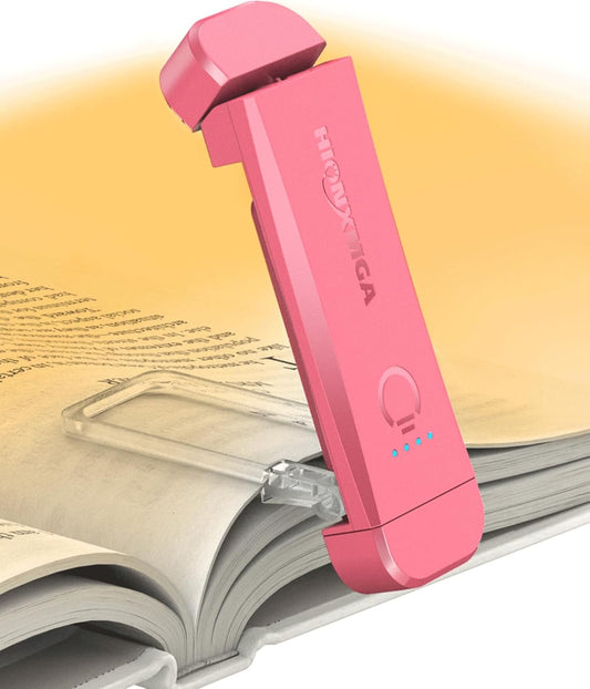 HIONXMGA Book Light,Rechargeable Reading Light for Books in Bed at Night