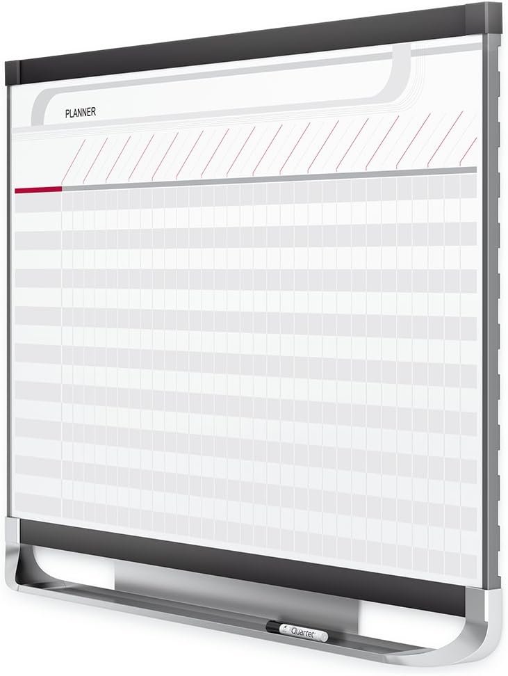 Quartet Prestige 2 Magnetic Total Erase Project Planner, 3 x 2 Feet Board with 16 Row/29 Column Chart (PP32P2)