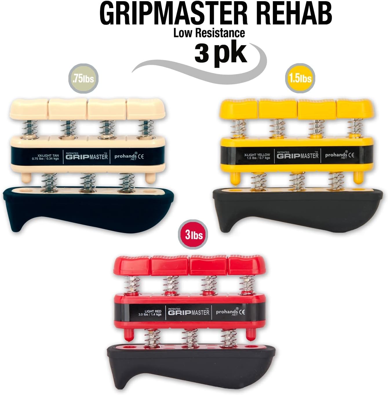 Prohands Gripmaster Medical Hand and Finger Exerciser
