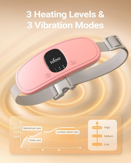 iDOO Portable Heating Pad, FSA Eligible Items, Birthday Gifts for Mom Women, Pink