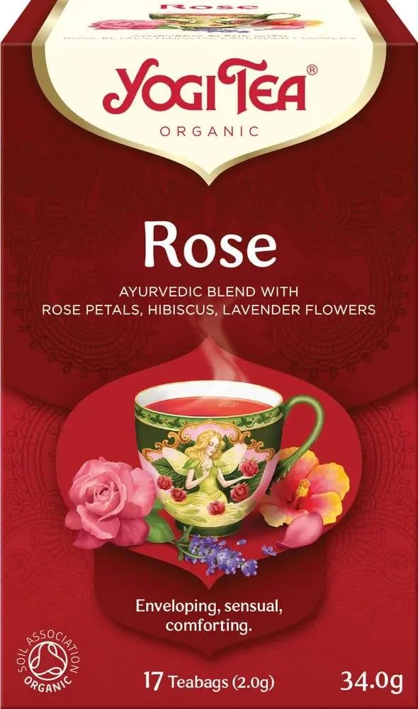 YOGI TEA Organic Tao Rose Tea, 17 CT