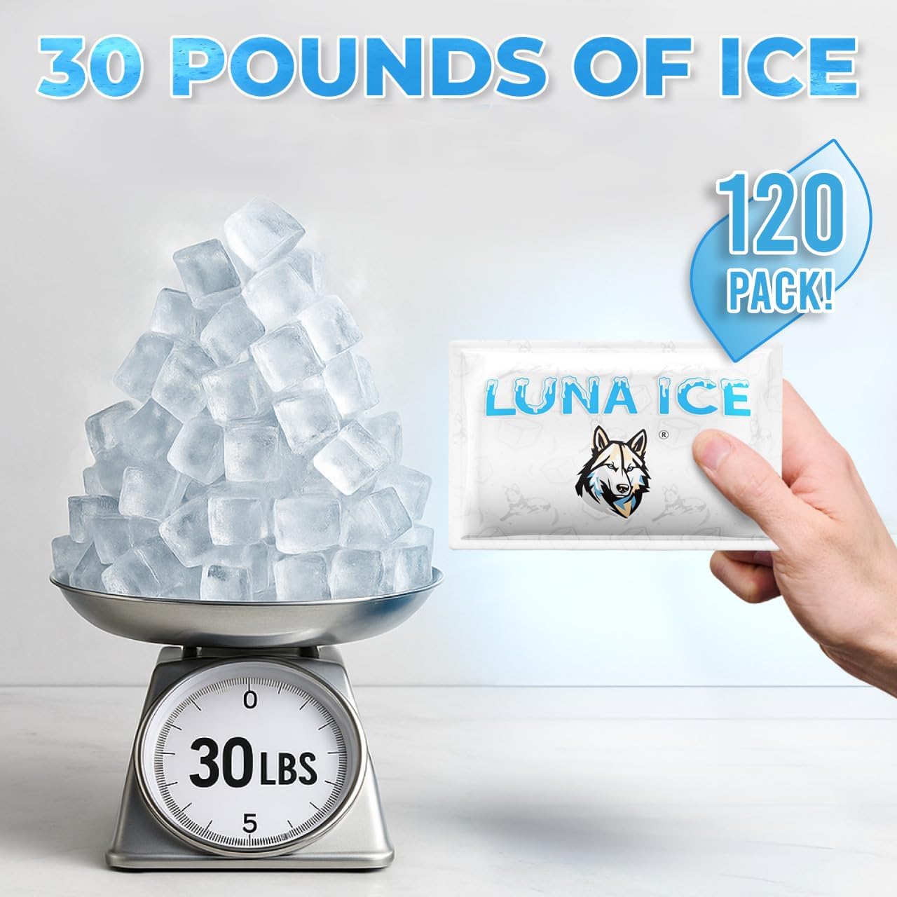 Dry Ice Packs for Shipping - Long Lasting ice Packs - 24+ Hour Freeze Power - BPA Free - 12 Pack Bulk 3 lb – Hielo Seco - Reusable Gel Bricks for Food