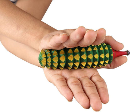 AHCS Acupressure Wooden Foot Roller Magnetic Stress Mat Combo Kit (Set of 9)