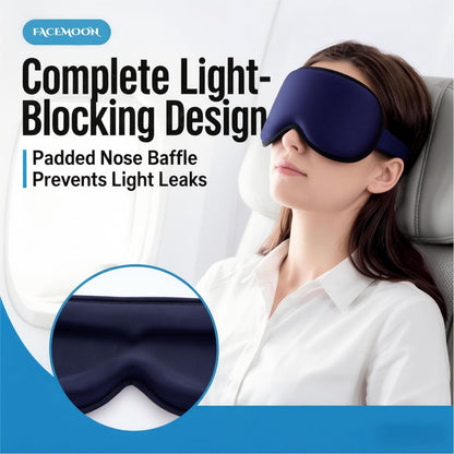 3D Cooling Gel Weighted Eye Mask for Sleeping, 100% Blackout Sleep Mask