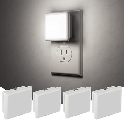JandCase Amber Night Light[2 Pack], Night Lights Plug into Wall, LED Plug in Nightlight with Dusk-to-Dawn Sensor, 0.3W Dim Night Light for Sleep, Bedroom, Bathroom, Hallway, Non-dimmable