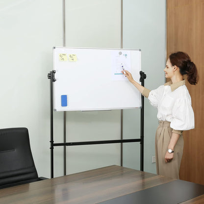VEVOR Dry Erase Calendar for Wall, 36 x 24 Inches Whiteboard Calendar, Monthly Planner Magnetic Dry Erase Board, 1 Magnetic Erase & 2 Dry Erase Marker & Movable Tray for Restaurant Office Home School