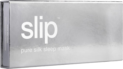 slip Pure Silk Sleep Mask - 100% Mulberry Silk, Ultra Soft & Comfortable, Blocks Light for Restful Sleep| Adjustable Strap for Perfect Fit, Gentle on Skin & Hair (Black - 1 Count Pack of 1)