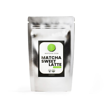 Matcha Kari Organic Sweetened Matcha Latte Mix - Cafe Style - 2.2 lb | Organic sweetened matcha green tea latte powder, cafe-style, just add milk or water, hot or iced, easy mix, 2.2 lb/1 kg