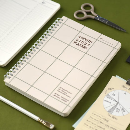 Monolike Basic B5 Monthly + Weekly Planner pad, A SET - Academic Planner, Weekly & Monthly Planner, To-do list, Note pad, Scheduler