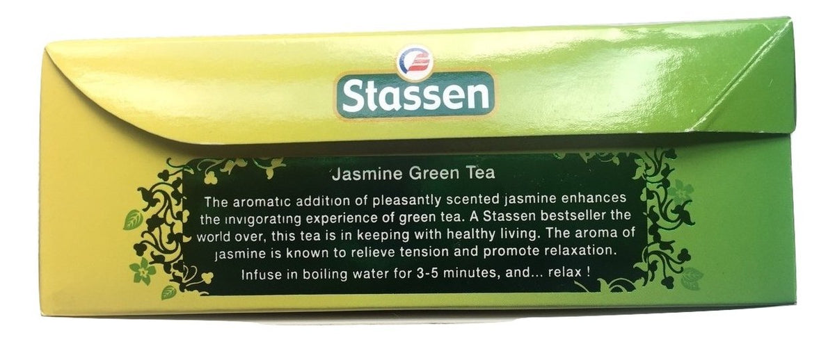 Stassen Pure Jasmine Green Tea, 100 Tea Bags (Pack of 2)