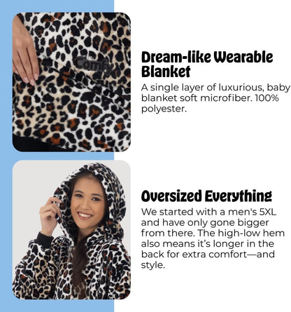 THE COMFY Dream | From Shark Tank | Patented | No Sherpa | Light Wearable Blanket Hoodie | Gift for Women & Men | One Size