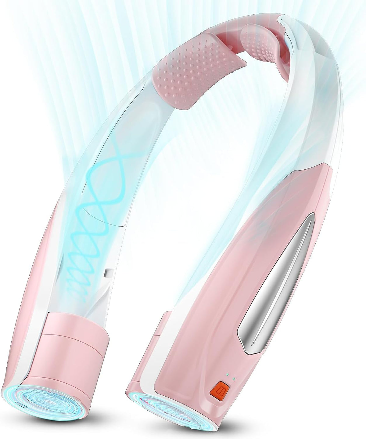 Hionly AI Neck Fan, 6 Speeds Adjustable Portable Personal Fan Rechargeable, Faster Cooling Wearable Fan, Ultra Quiet for Home, Office, Travel, Outdoor