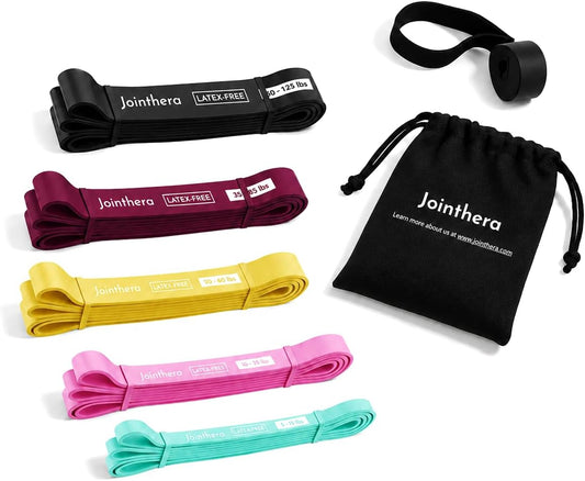 Latex Free Pull Up Assistance Resistance Bands - Set of 5