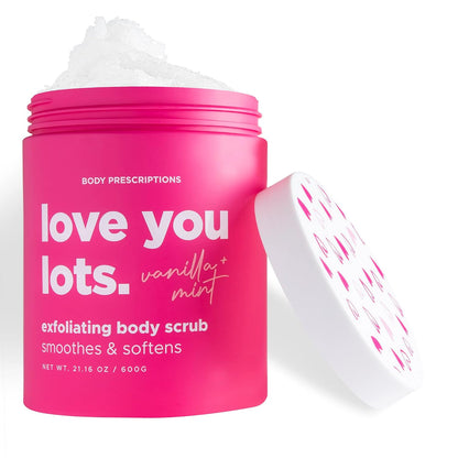 Body Prescriptions Exfoliating Body Scrub – Body Cleanser for Nourished, Ultra-Smooth Skin, Honey Citrus, Coconut Almond, and Sweet Mint