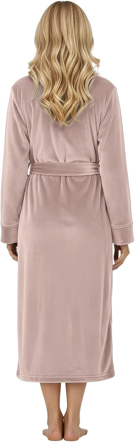 Premium Ultra Soft Robes for Women Plush Fleece Long Bathrobe