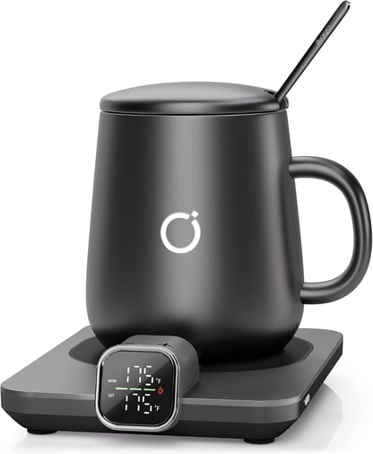 Coffee Cup Warmer & iKago Mug Set, 1℉ Precise Temp Control Mug Warmer
