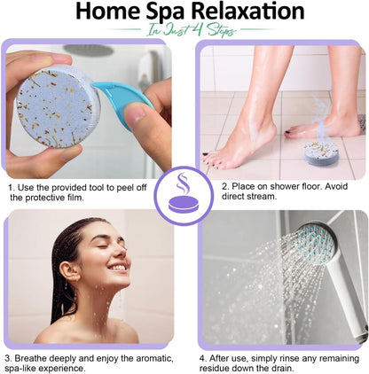 Shower Steamers Aromatherapy Birthday Gifts for Women - 8 Pack Shower Bombs with Natural Essential Oils, Self Care Relaxation Home Spa, Basket Stuffers White Elephant Gifts for Women Mom Wife Teens