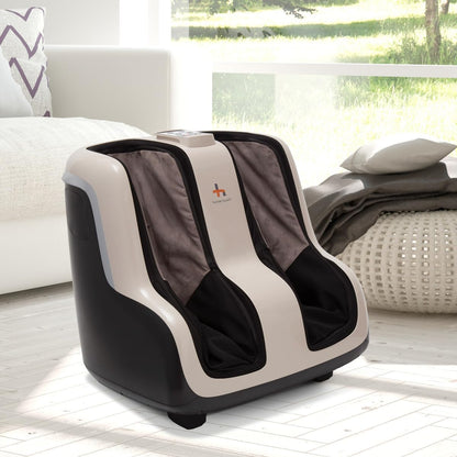 Human Touch Reflex5s Foot and Calf Massager - HSA Approved for Stress & Plantar Fasciitis Relief + Kneading & Compression for Circulation Support - 1 Year Warranty - Fits Women & Men Size 12