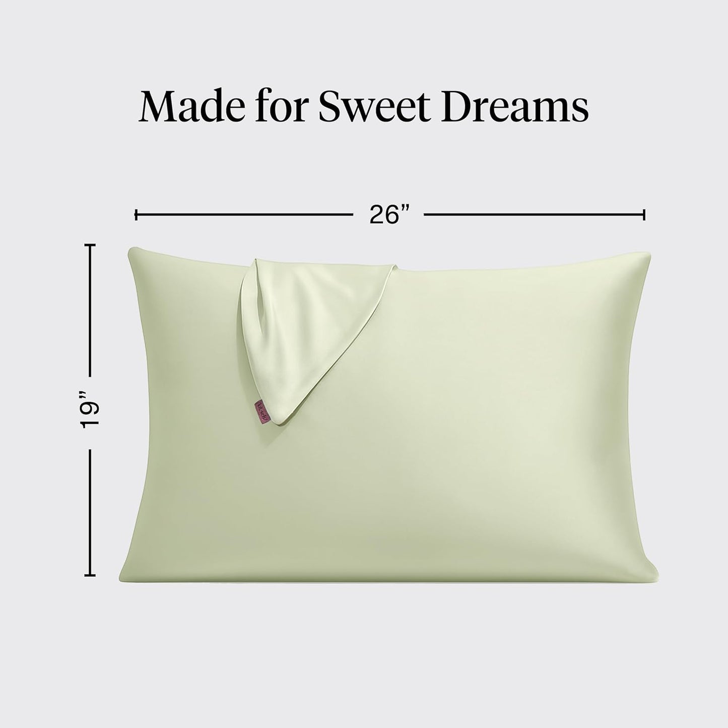 Kitsch Satin Pillowcase with Zipper for Hair & Skin - Softer Than Silk Pillow Cases, Smooth Cooling Satin Pillow Case, Wrinkle-Free, Machine Washable - Pillow Cases Standard Size (19x26) - Blush