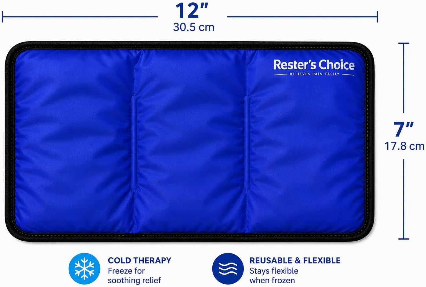 Gel Soft Flexible Ice Pack for Injuries Reusable - (Large: 11"x14.5") for Hip, Shoulder, Knee, Back - Comfy Cold Pack Compress for Swelling, Bruises, Surgery
