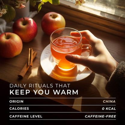 Apple Cinnamon Tea Pod 16 Count - 100% Natural Caffeine Free Herbal Tea