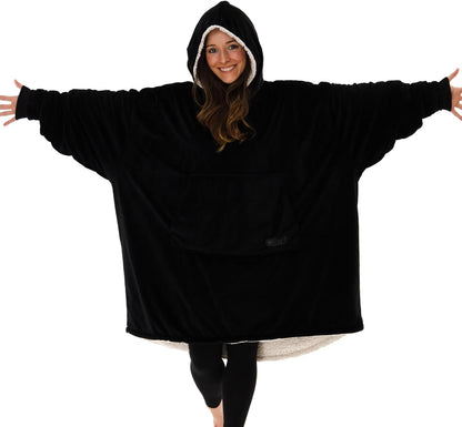 THE COMFY Original | From Shark Tank | Patented | Oversized Sherpa Wearable Blanket Hoodie| Gift for Women & Men | One Size