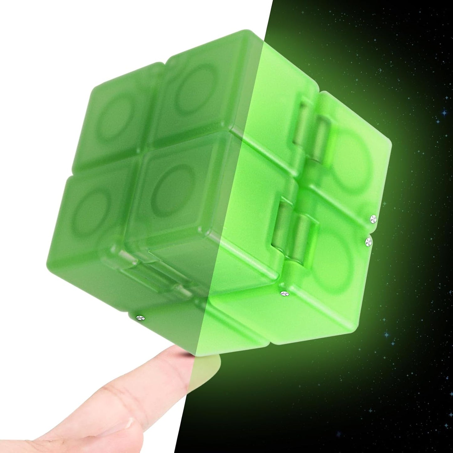 Infinity Cube Fidget Toy Stress Relieving Fidgeting Game for Kids and Adults,Cute Mini Unique Gadget for Anxiety Relief and Kill Time (Macaron Blue)