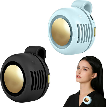 Portable Fan,Clip On Waist Bladeless, Ultra-Quiet Personal Mini Neck Fan