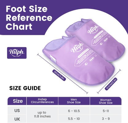 Hilph Foot Ice Pack Slippers,1 Pair Ice Pack for Foot and Toes for Plantar Fasciitis, Gout, Bunions & Neuropathy Relief, HSA or FSA Eligible Hot Cold Therapy Gel Slippers for Surgery Recovery, Blue