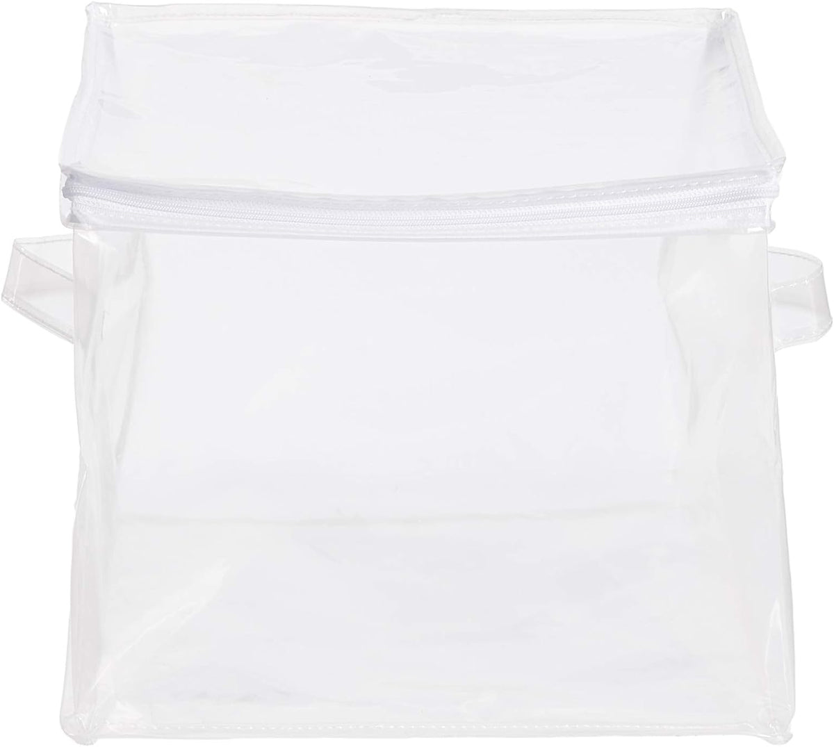 Amazon Basics Clear Zippered Storage Bags for Closet Organization, Stackable Clothing and Linen Storage Containers, 3-Pack