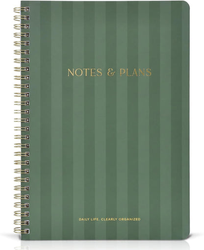 Beautiful Daily Planner And Notebook With Hourly Schedule - Aesthetic Spiral To do List Notepad to Easily Organize Your Tasks And Appointments - Stylish Book And School Or Office Supplies For Women