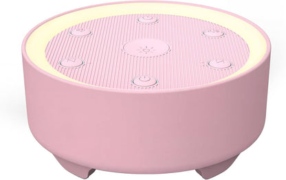 Kipcush White Noise Machine for Sleeping – High-Fidelity Non-Looping Sounds, Dimmable Night Light, USB Powered, Sleep Sound Machine for Baby, Kids & Adults (A - Model White+, Standard)