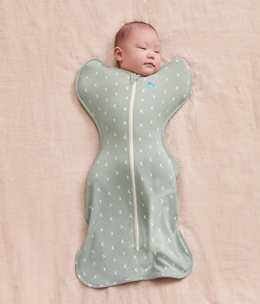 Love to Dream Swaddle UP, Baby Sleep Sack, Self-Soothing Swaddles for Newborns, Get Longer Sleep, Secure Fit Helps Calm Startle Reflex, New Born Essentials for Baby, 1.0 TOG, 13-19 lbs, Deep Olive