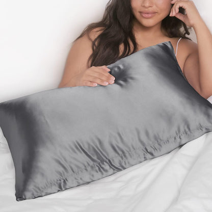 Kitsch Satin Pillowcase with Zipper for Hair & Skin - Softer Than Silk Pillow Cases, Smooth Cooling Satin Pillow Case, Wrinkle-Free, Machine Washable - Pillow Cases Standard Size (19x26) - Blush