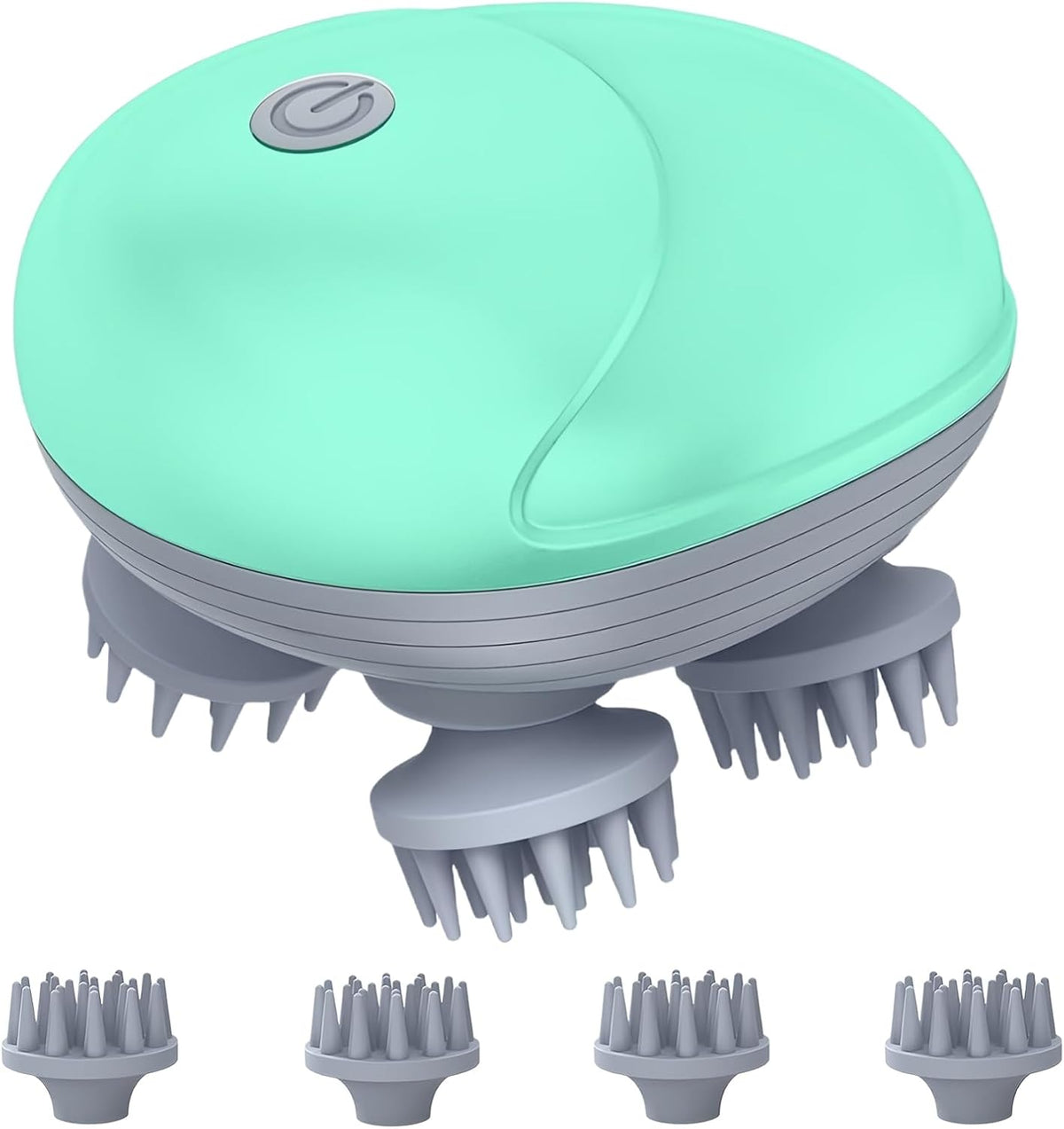 Electric Scalp Massager, Handheld Cat Dog Head Massager(Green)