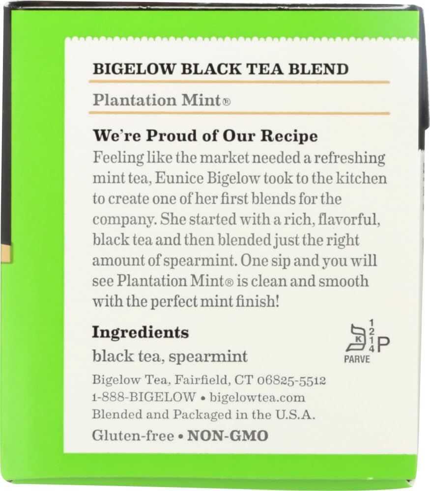 Bigelow Tea Black Tea 6 Flavor Variety Pack, Caffeinated Tea with Mint, Lemon, Constant Comment, English Teatime, Earl Grey, and Vanilla Chai, 20 Count Box (Pack of 6), 120 Total Tea Bags