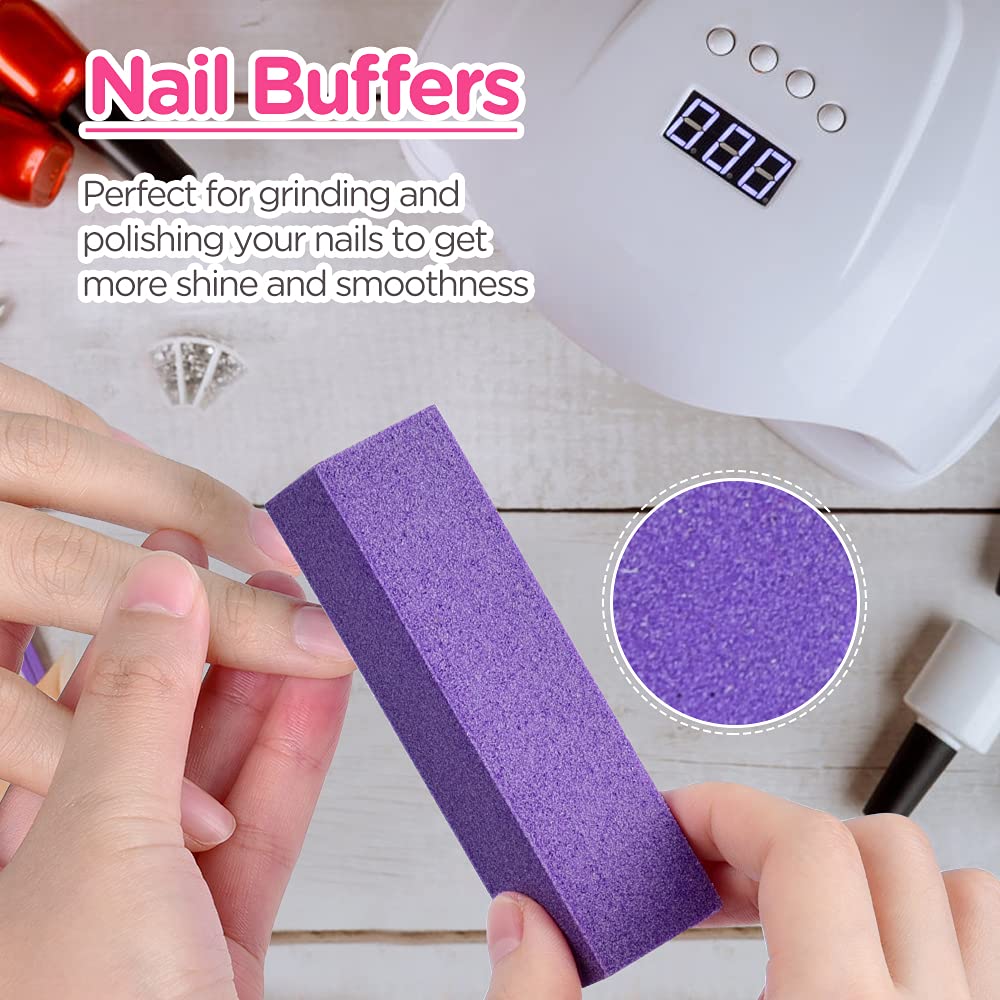 TsMADDTs Nail Files and Buffers, Professional Manicure Tools for Nail Care | Durable Emery, For Natural Or Acrylic Nails, Shaping and Polishing, Salon-Quality, DIY or Pro, 12PCS 100/180 Grit Nail Files