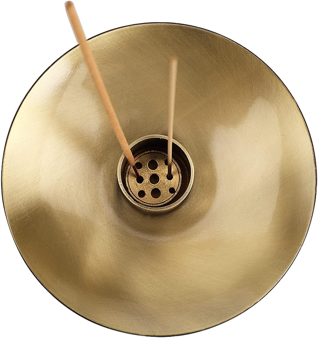 4 in 1 Incense Holder, Sage Burner Holder, Palo Santo Holder Burner, 5.47" Ash Catch Tray, Smudge Stick Holder with Handle for Incense Sticks Incense Cone, Yoga Meditation and Room Decor