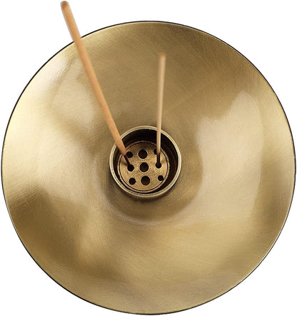4 in 1 Incense Holder, Sage Burner Holder, Palo Santo Holder Burner, 5.47" Ash Catch Tray, Smudge Stick Holder with Handle for Incense Sticks Incense Cone, Yoga Meditation and Room Decor