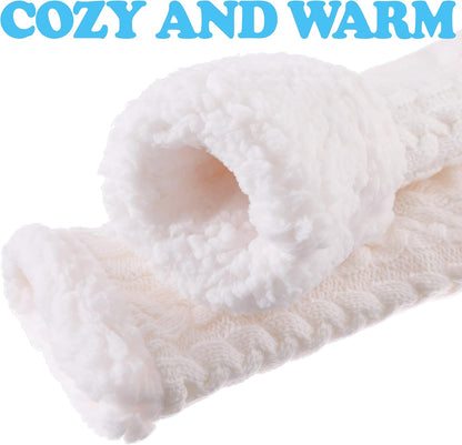 SDBING Women's Winter Super Soft Warm Cozy Fleece Lined Fuzzy Slipper Socks with Grippers
