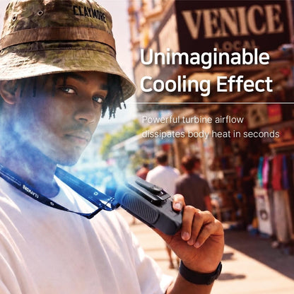 Claymore Clip Fan Plus Portable Wearable Shirt & Belt Clip Fan, Quiet BLDC Motor USB-C Rechargeable Personal Cooling Fan, Hands-Free Compact Pocket Fan for Outdoor Work, Golf, Camping, Travel