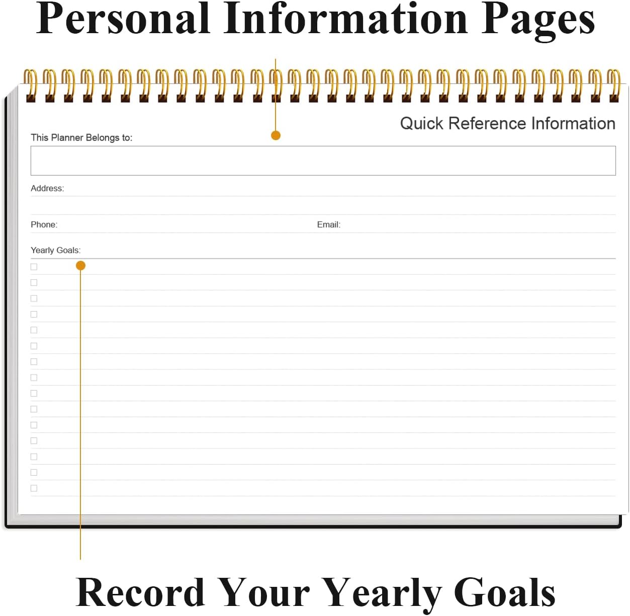 Weekly Productivity Planner - 8" x 11" Dashboard Desk Pad/Planner, Habit Tracker, Spiral Undated Weekly Planner for Office/School/Home, 54 Weeks, Grey