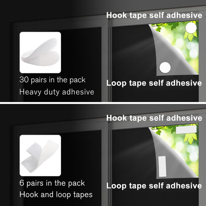 Blackout Curtains 100% Blackout Blinds Window Cover Portable Shades 118x57”