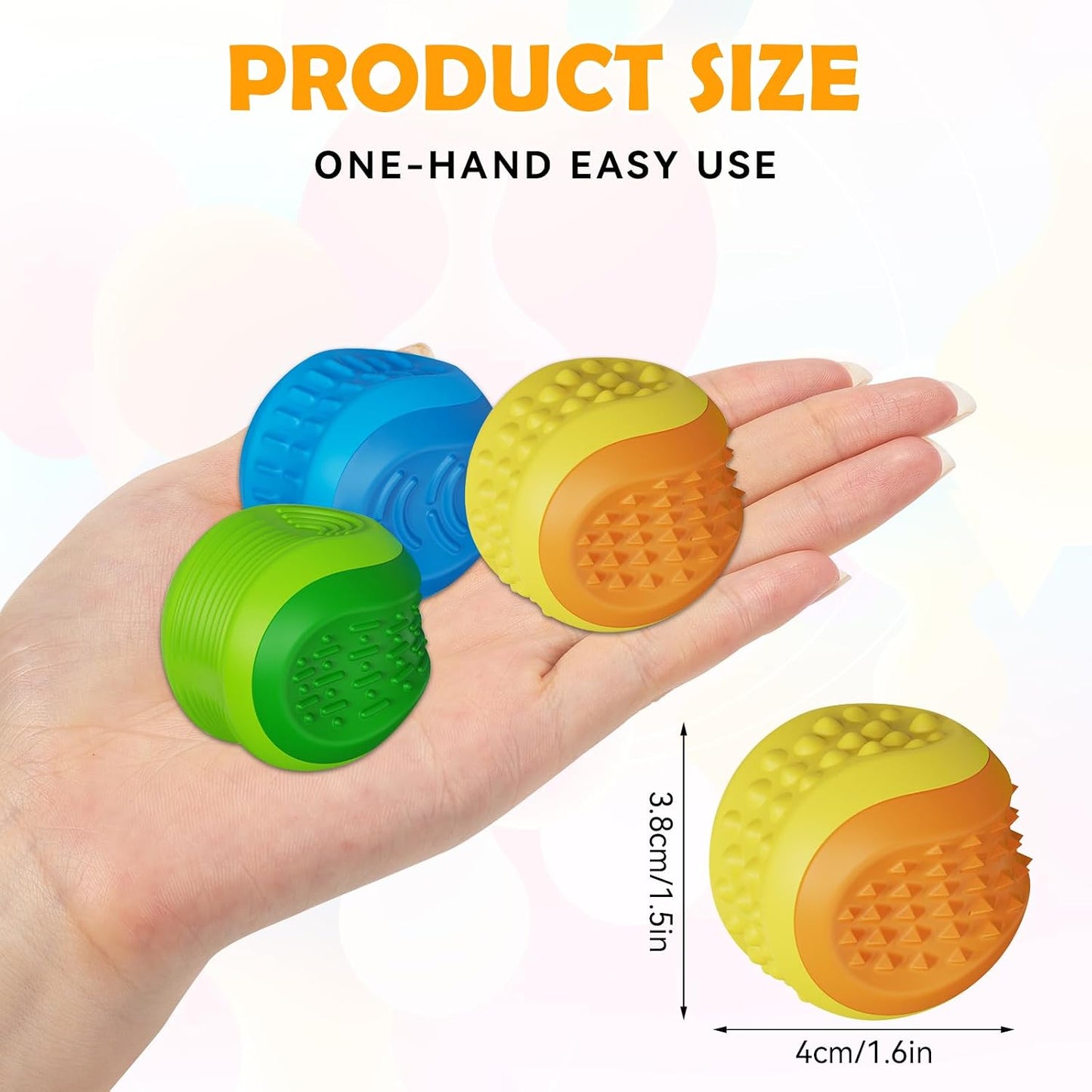 Fidget Sensory Toys Stress Balls for Kids Adult：Anxiety Stress Relief Calm Down Autism ADHD Focus Aid,Quiet Small Fidget Toys for Student Classroom,Adults Office,Desk, Small Students Prizes Toys