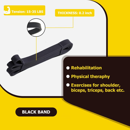 Pull Up Bands, Resistance Bands, Pull Up Assistance Band Exercise Bands for Men & Women Working Out, Body Stretching, Physical Therapy, Muscle Training