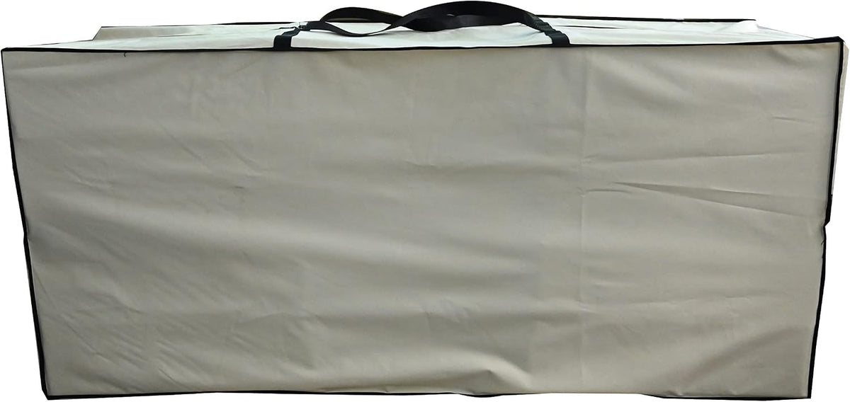Outdoor Square Cushion/Cover Storage Bag, Protective Zippered Storage Bags with Handles, 32''L x 32''W x 24''H Black