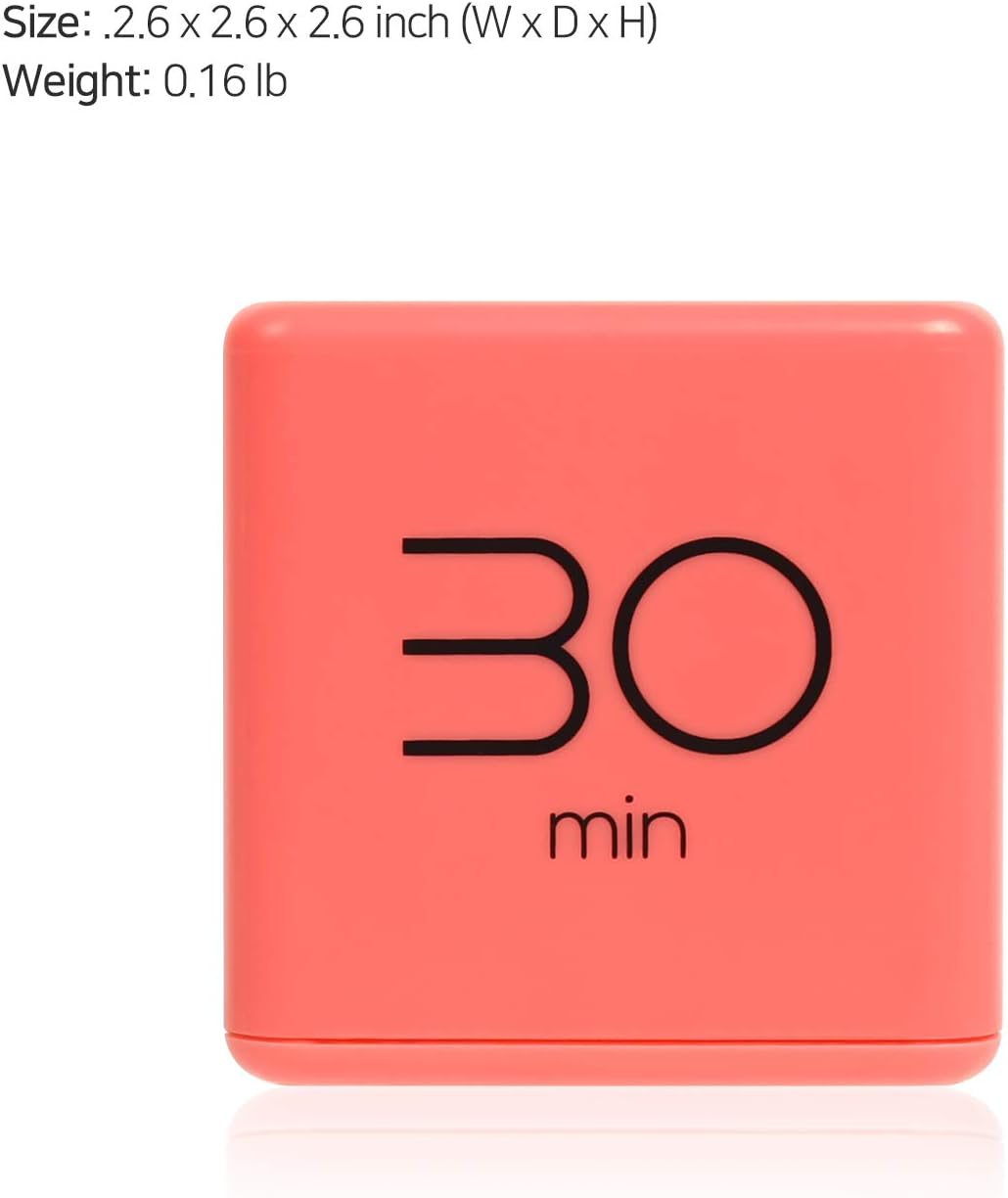 mooas Cube Timer, Flip, Block, Productivity, Time Management (Mint)