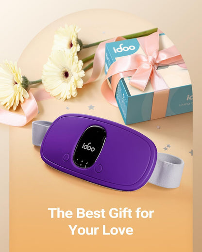 iDOO Cordless Heating Pad for Menstrual Cramps, Lightweight & Portable