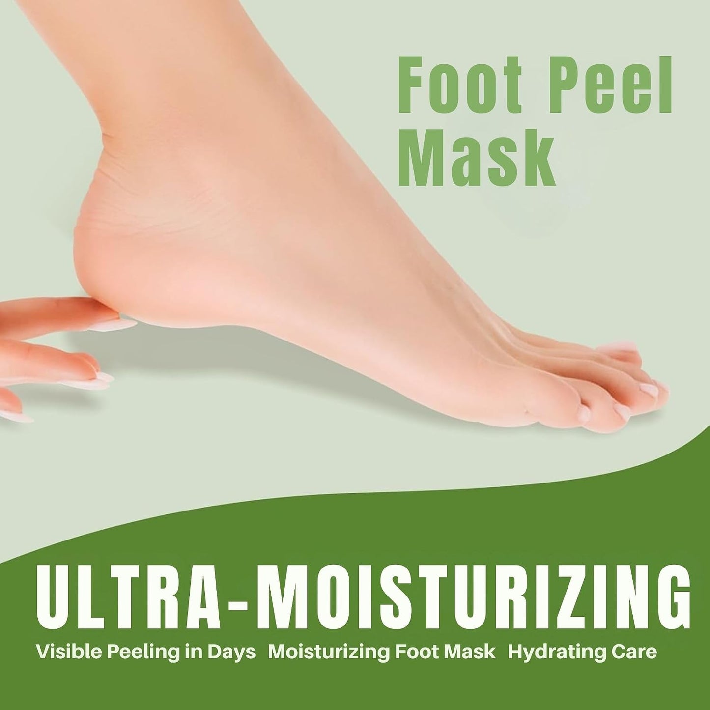 Oh K! Foot Peel Mask - Pomegranate - Foot Peeling Mask for Dry Feet and Cracked Heels - Feet Exfoliant with Pomegranate and Coconut Oil - 1 Pair